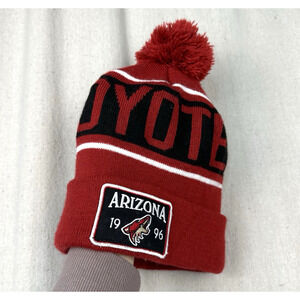 Arizona Coyote Hat NHL Official Hockey Team Red and Black Logo